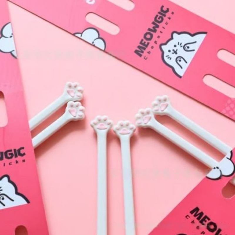 Kitchen Helper Gadgets - 1 Paar Katzenpfoten-Essstäbchen für Babys, Kinder,